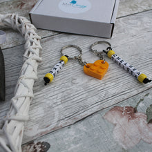 Load image into Gallery viewer, Personalised LEGO® Love Heart Keyring