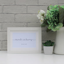 Load image into Gallery viewer, couples name valentines print