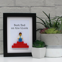 Load image into Gallery viewer, Best Dad on the block black frame
