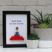 Load image into Gallery viewer, Best Dad on the block black frame