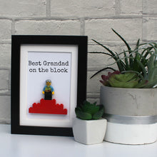 Load image into Gallery viewer, Best Grandad on the block black frame