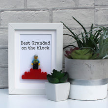 Load image into Gallery viewer, Best Grandad on the block white frame