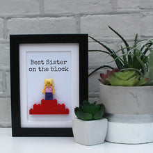 Load image into Gallery viewer, Best Sister on the block black frame
