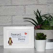 Load image into Gallery viewer, Brother You'll always be my hero white frame