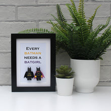 Load image into Gallery viewer, Batman needs a Batgirl black frame