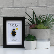 Load image into Gallery viewer, Congratulations on Graduating Personalised black rame