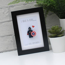 Load image into Gallery viewer, I have a hero I call him Daddy Lego Minifigure frame