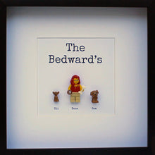 Load image into Gallery viewer, Personalised Lego frame - me &amp; the dogs
