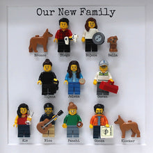 Load image into Gallery viewer, Personalised Lego our new family frame 
