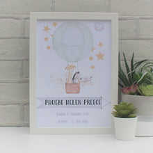 Load image into Gallery viewer, Personalised Newborn Baby animal Print