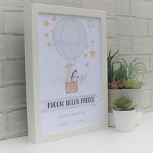 Load image into Gallery viewer, Personalised Newborn Baby animal Print