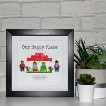 Load image into Gallery viewer, New home, New frame - personalised lego frame in black
