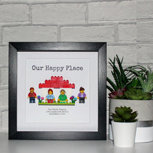 Load image into Gallery viewer, New home, New frame - personalised lego frame in black