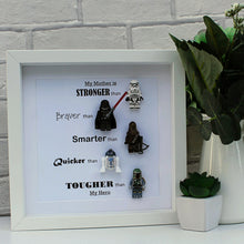 Load image into Gallery viewer, Star Wars Lego Minifigure white frame