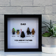 Load image into Gallery viewer, Star Wars You are my father - Minifigure black frame