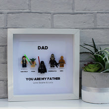 Load image into Gallery viewer, Star Wars You are my father - Minifigure white frame