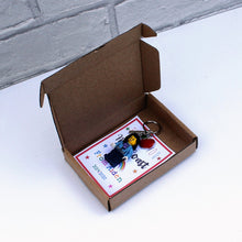 Load image into Gallery viewer, Thank you teachers gift personalised lego keyring in box
