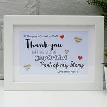 Load image into Gallery viewer, Thank you print and frame