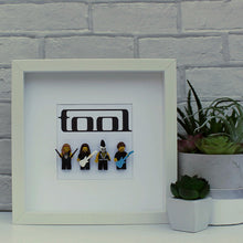 Load image into Gallery viewer, White boxed minifigure frame of the band Tool
