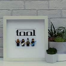 Load image into Gallery viewer, White boxed minifigure frame of the band Tool