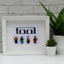 Load image into Gallery viewer, White Luxury minifigure frame of the band Tool