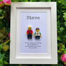 Load image into Gallery viewer, Will you be my Godparent? LEGO® Frame