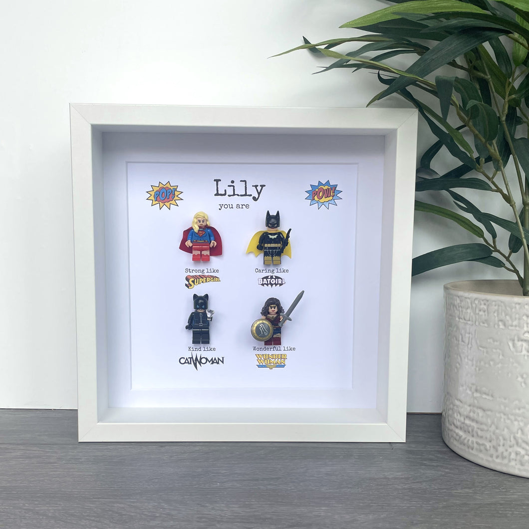 Female Superhero LEGO® Minifigure Frame