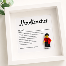 Load image into Gallery viewer, Head Teacher LEGO® Frame
