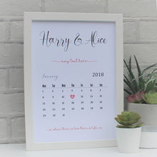 Load image into Gallery viewer, Valentines Calendar Print
