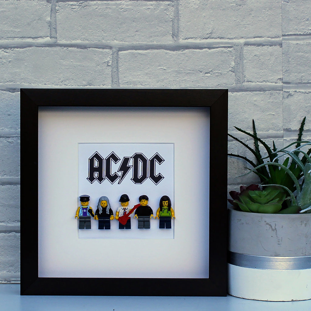 AC-DC LEGO® Minifigure frame – Mrs Crazy Creations
