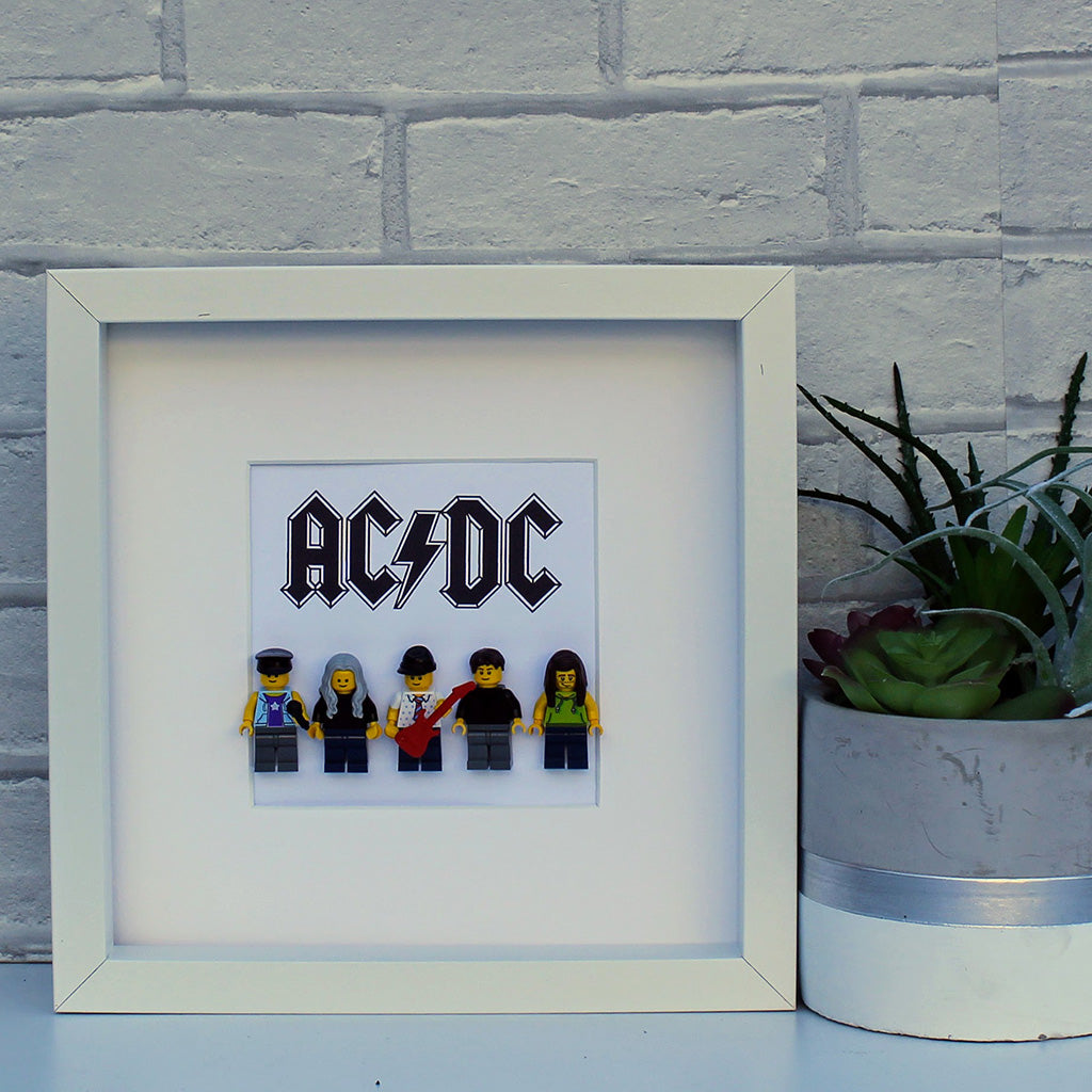 AC-DC LEGO® Minifigure frame – Mrs Crazy Creations