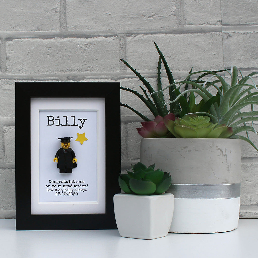 Personalised Graduation LEGO® Frame – Mrs Crazy Creations